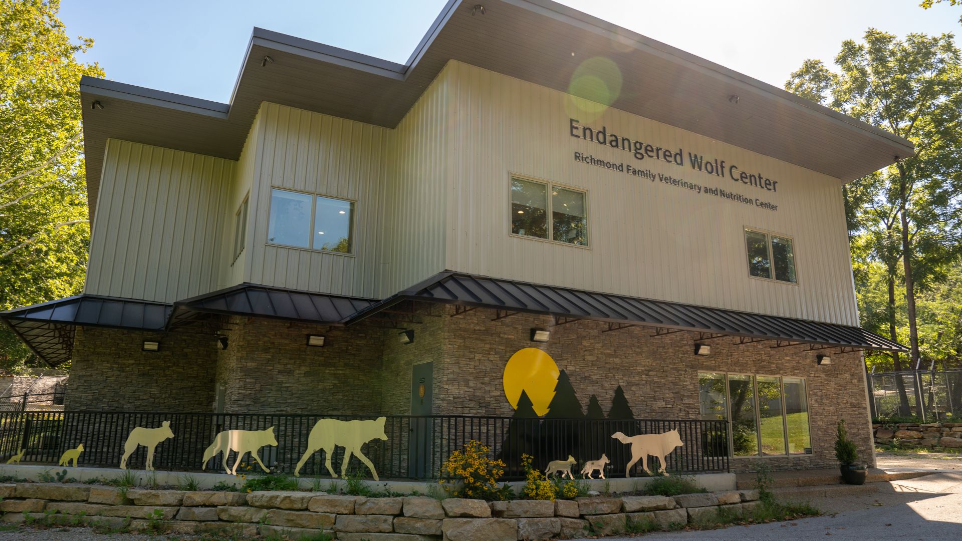 The Richmond Family Veterinary and Nutrition Center is a recent addition to the Endangered Wolf Center.