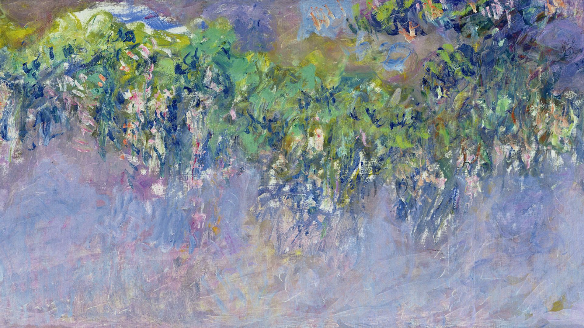 Wisteria by Claude Monet is on view at the Saint Louis Art Museum.