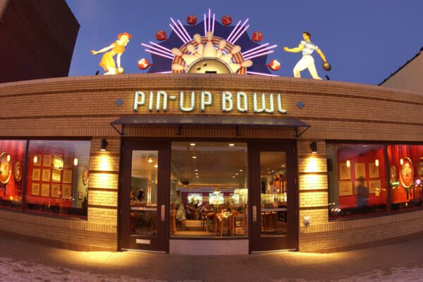 Pin-Up Bowl is an intimate bowling lounge in the Delmar Loop.