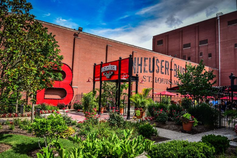 At the Anheuser-Busch Biergarten, you can enjoy a cold one on the house.