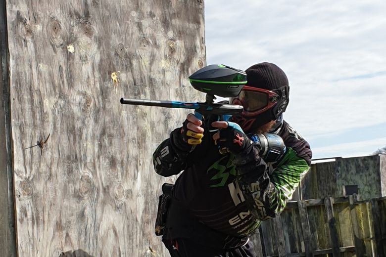 Teenagers can play paintball at Adventure Valley.