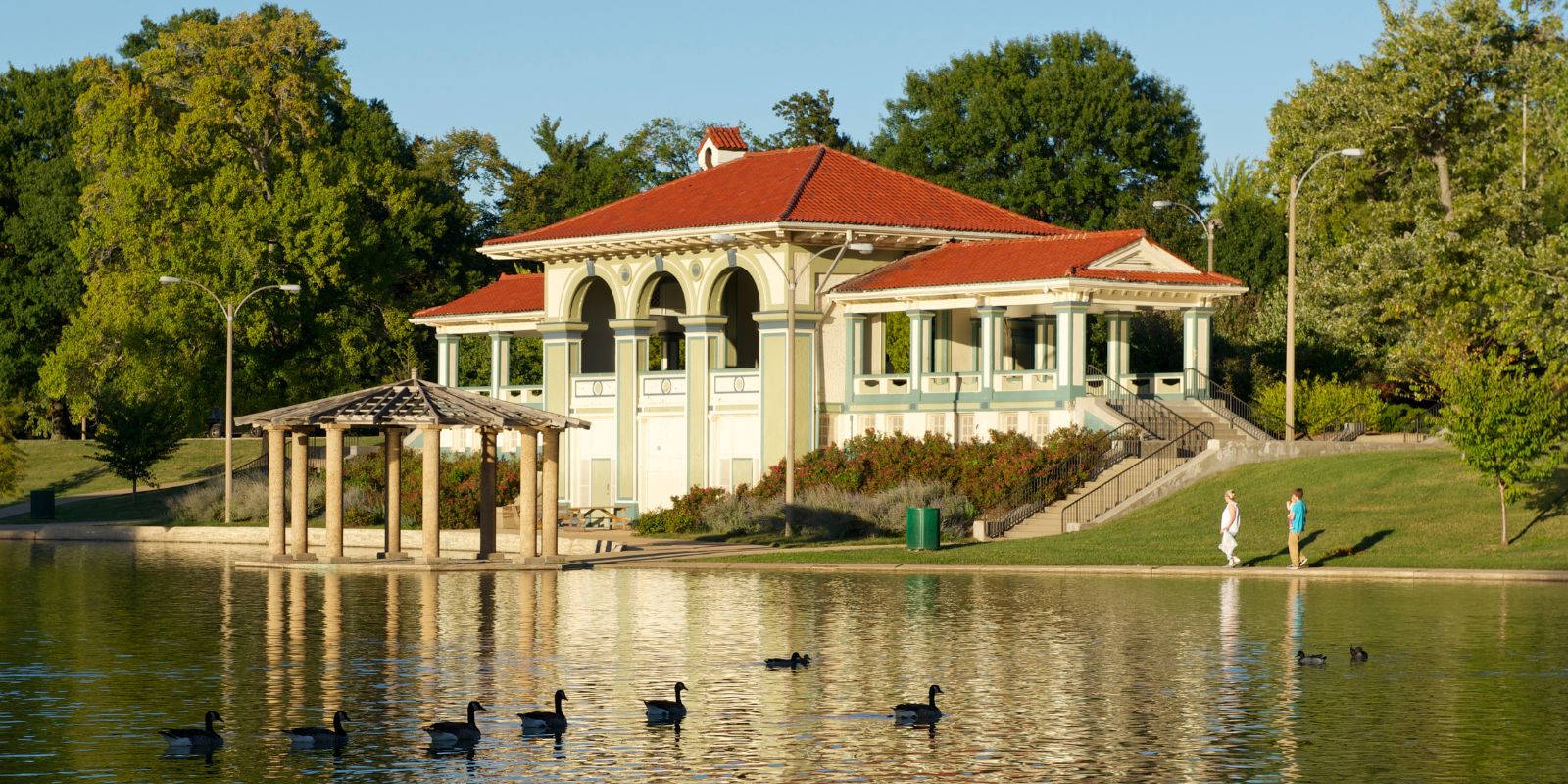 On sunny days, residents and visitors alike enjoy spending time in Carondelet Park in St. Louis.