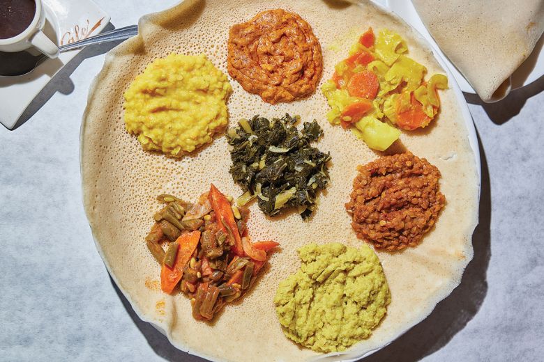 Connect with Black culture and food at Meskerem Ethiopian Restaurant in St. Louis.
