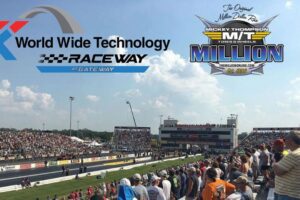 The Million Dollar Drag Race takes place at World Wide Technology Raceway.