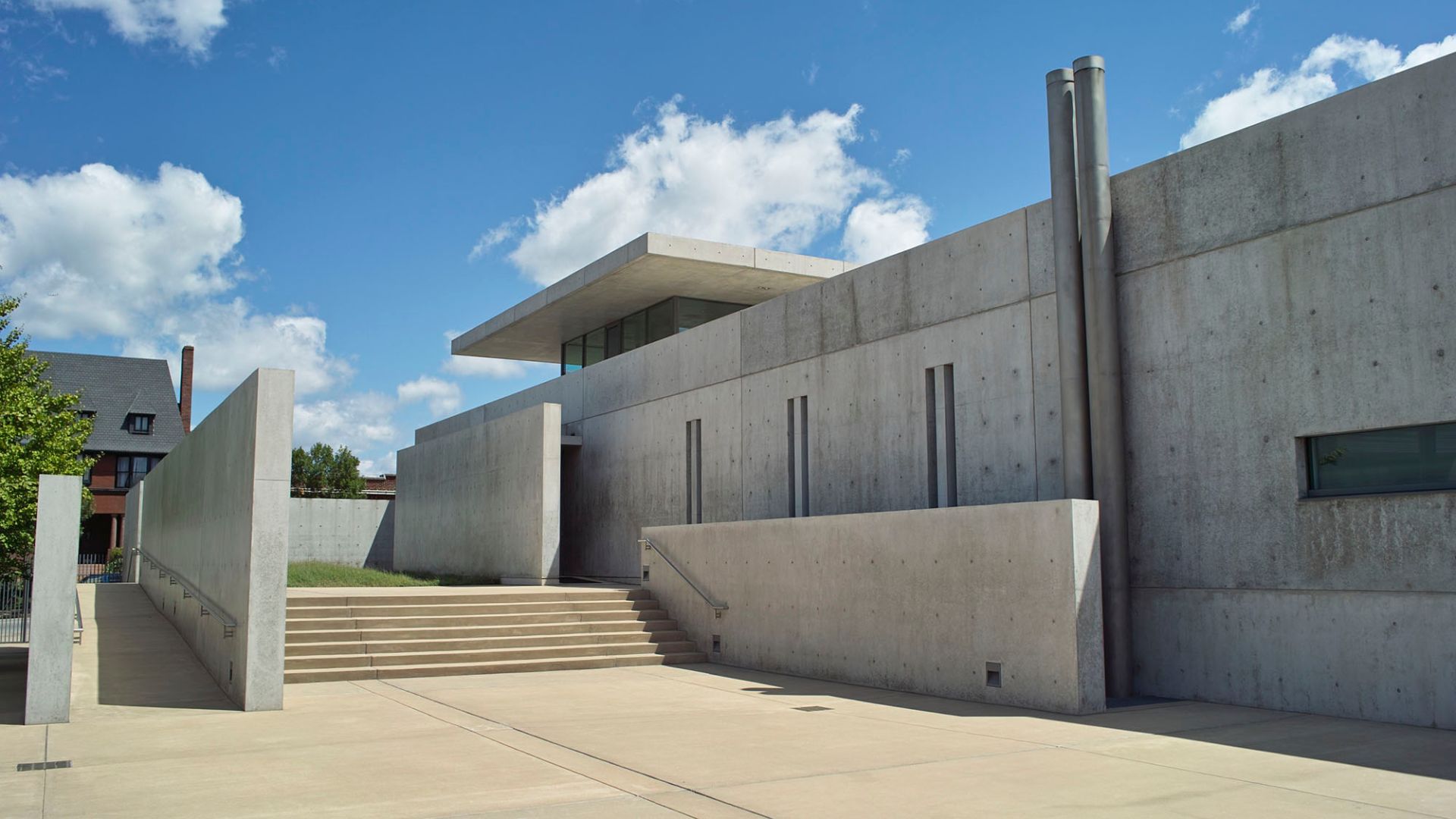 The Pulitzer Arts Foundation houses contemporary art in a modern concrete structure.