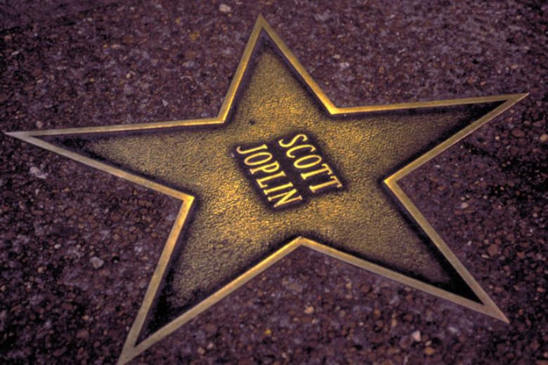 A star on the St. Louis Walk of Fame is dedicated to Scott Joplin.
