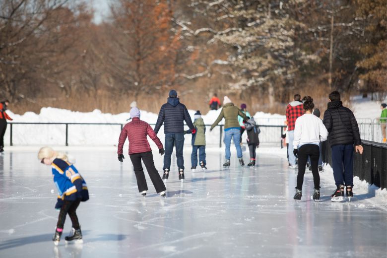 Steinberg Skating Rink in Forest Park is one of the most family-friendly outdoor adventures in St. Louis.