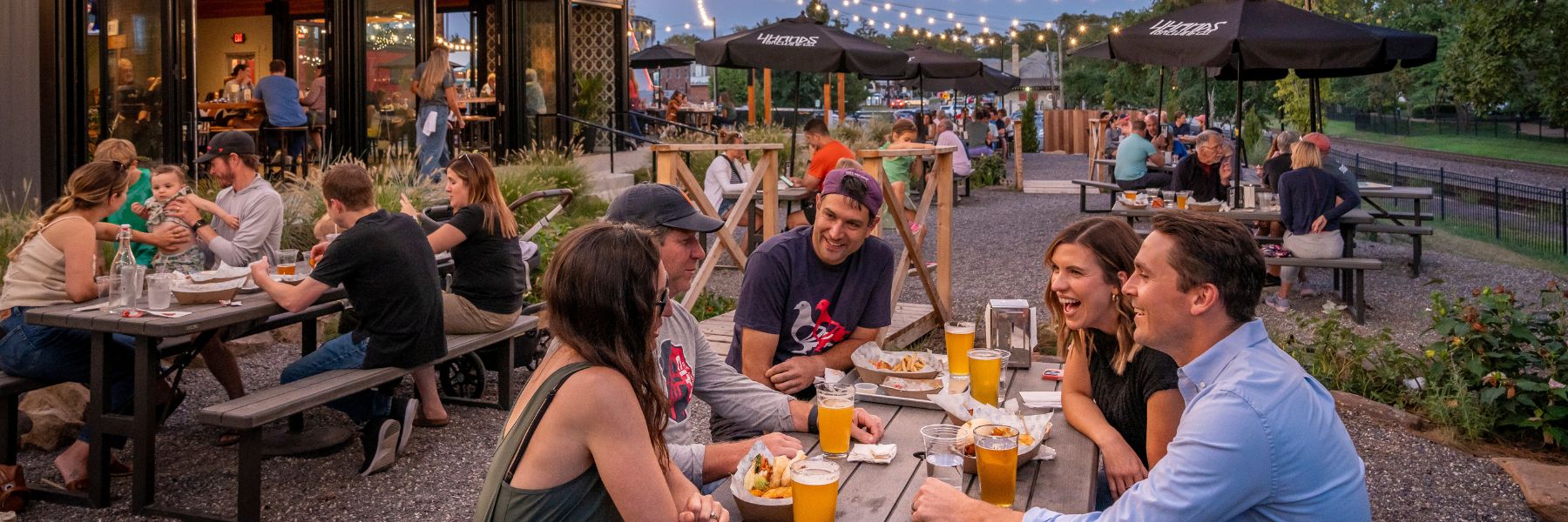 Groups enjoy craft beer at 4 Hands Brewing Co., one of the best St. Louis breweries.