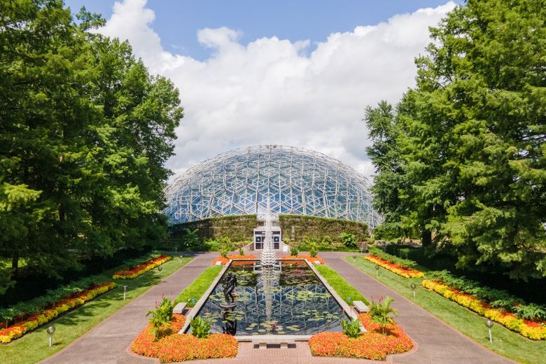 The Climatron at the Missouri Botanical Garden was the first geodesic dome to be used as a conservatory.