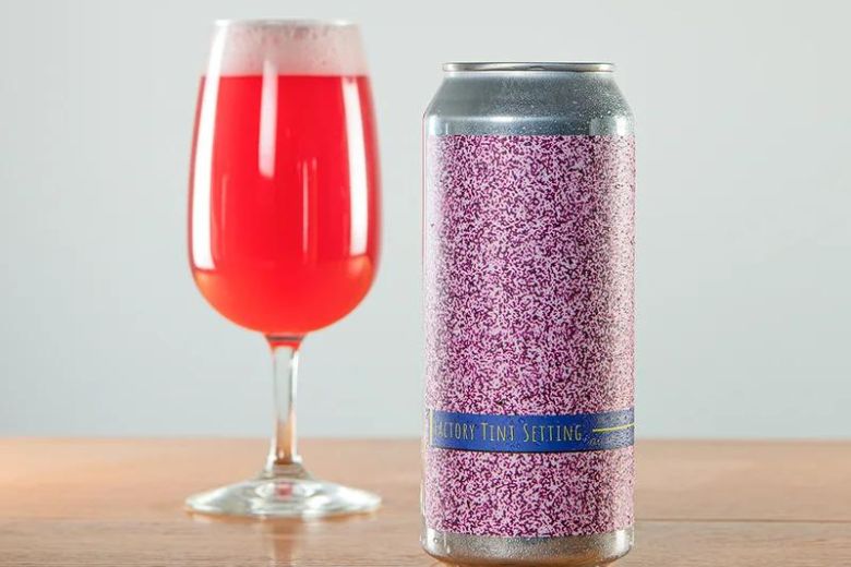Narrow Gauge Brewing Co. makes Factory Tint Setting, an Imperial IPA dry-hopped with Strata and Mosaic hops and aged on dragon fruit.