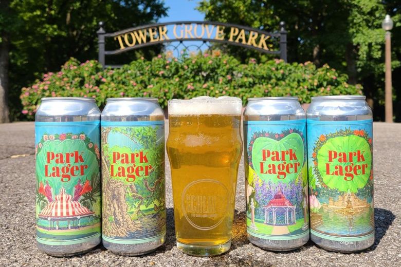 Schlafly Park Lager supports Tower Grove Park in St. Louis.