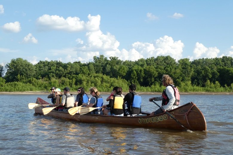 Big Muddy Adventures leads river trips on the Mississippi and Missouri rivers.