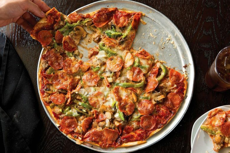 Thin-crust, square-cut St. Louis-style pizza is one of the region's most emblematic eats.