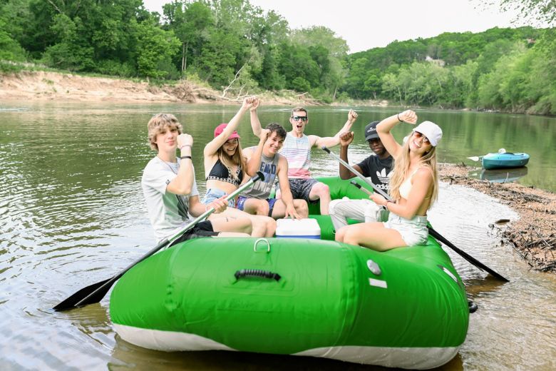 Brookdale Farms offers canoe, kayak, raft and inner tube rentals so that teenagers can experience the magic of Missouri rivers on a float trip.
