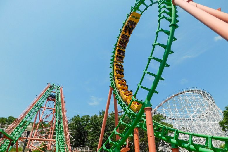 Six Flags St. Louis boasts nine exhilarating rollercoasters (six steel and three wooden) with more than 22,000 feet of combined track.