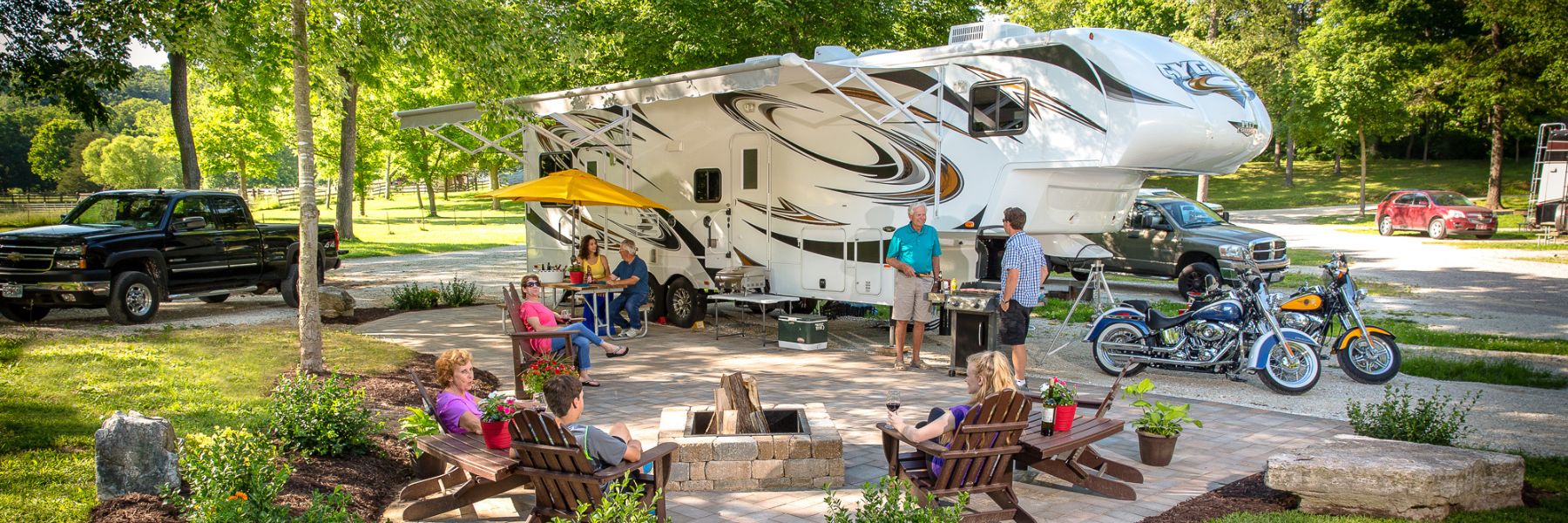 A family enjoys a stop in St. Louis on their RV adventure.