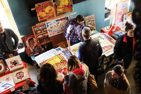 The Print Bazaar on Cherokee is one of the largest print sales in the Midwest.
