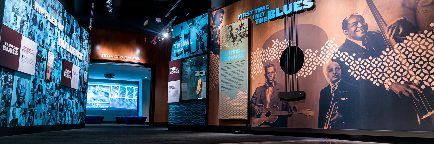 The National Blues Museum in St. Louis, Missouri, part of America's Music Corridor.