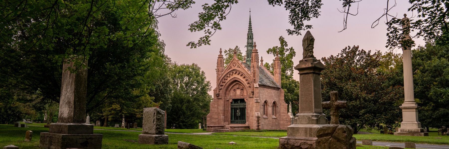 The Busch mausoleum at Bellefontaine Cemetery and Arboretum is part of historic St. Louis.