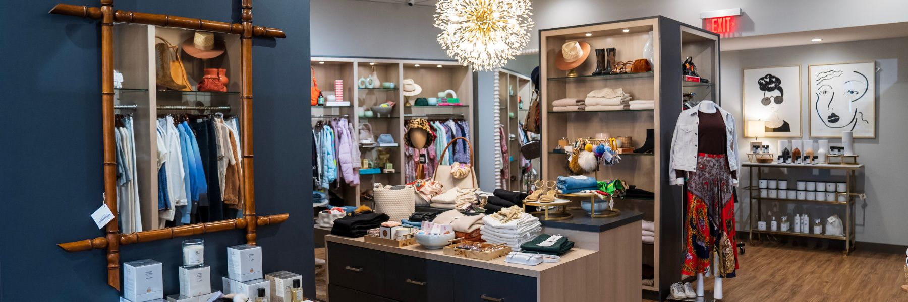 In St. Louis, Hearth & Soul boasts a closet of women's apparel and accessories where you can go shopping.