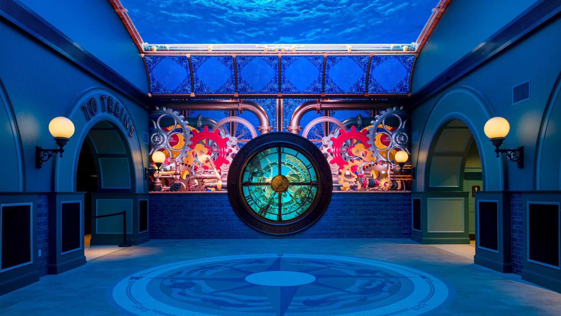 The St. Louis Aquarium is retrofitted in a 19th-century train station.