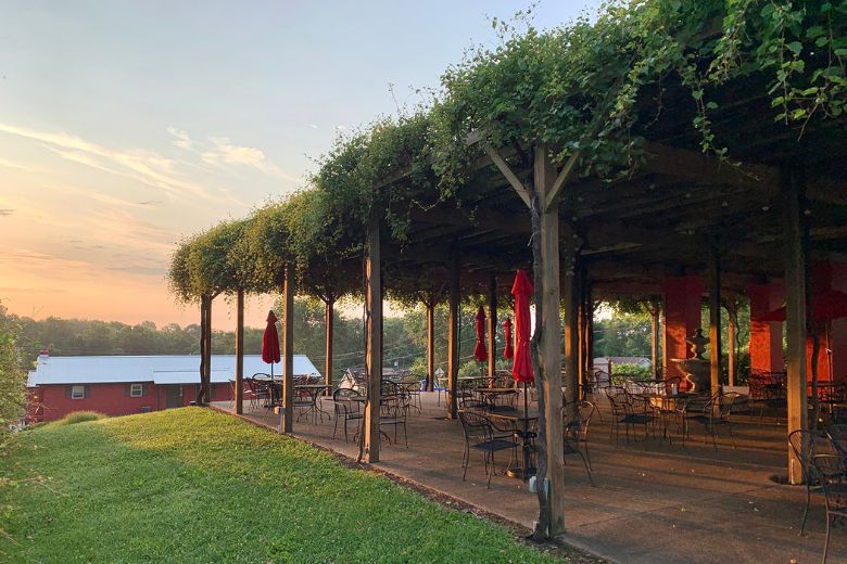 Augusta Winery offers an outdoor wine garden.