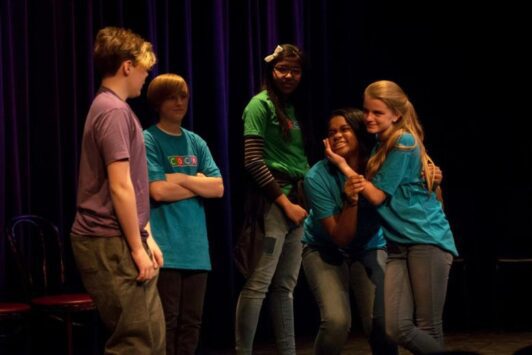 The COCA Improv Troupe performs long- and short-form improvisation.
