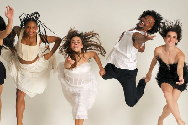 Celebrating theater and performing arts in St. Louis, members of Dance St. Louis strike a pose.