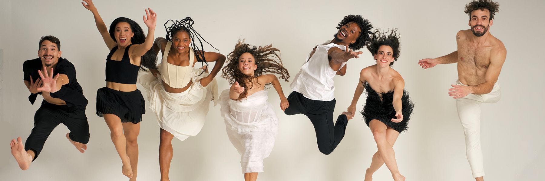 Celebrating theater and performing arts in St. Louis, members of Dance St. Louis strike a pose.