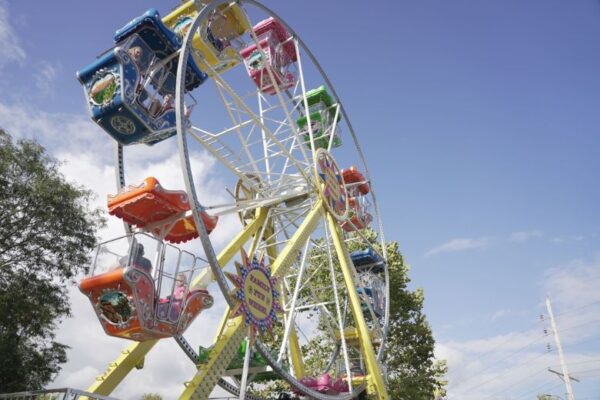 Eureka Days features carnival rides.