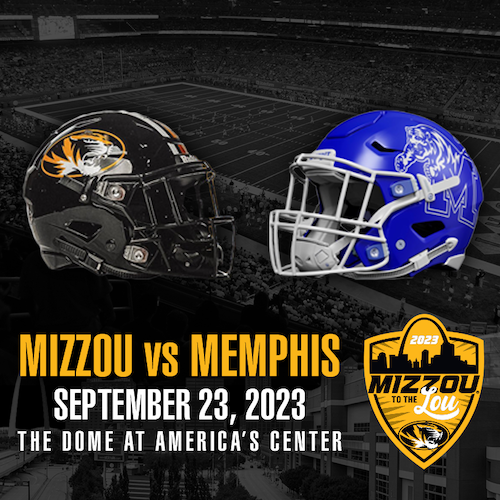 Mizzou takes on Memphis at the Dome at America's Center during the 2023 college football season.