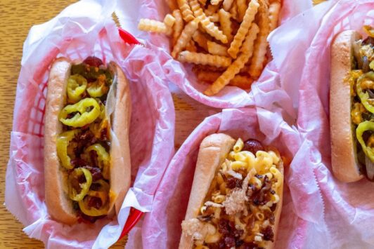 Steve's Hot Dogs serves signature hot dogs, crinkle fries and drinks at its St. Louis locations.