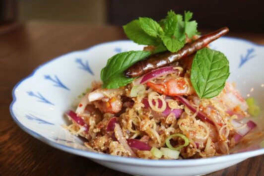 Aubergine Cafe serves a variety of Thai dishes.