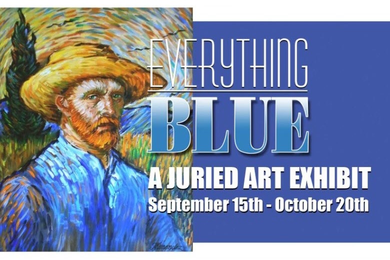 Everything Blue a juried art exhibit at Soulard Art Gallery.