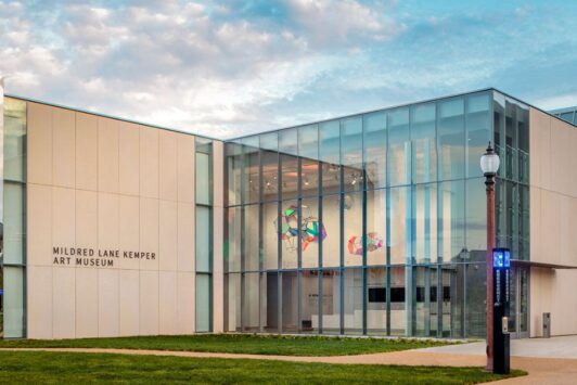 The Mildred Lane Kemper Art Museum houses modern and contemporary art on the campus of Washington University in St. Louis.
