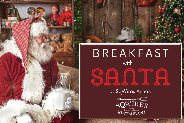 SqWires Restaurant Breakfast with Santa.