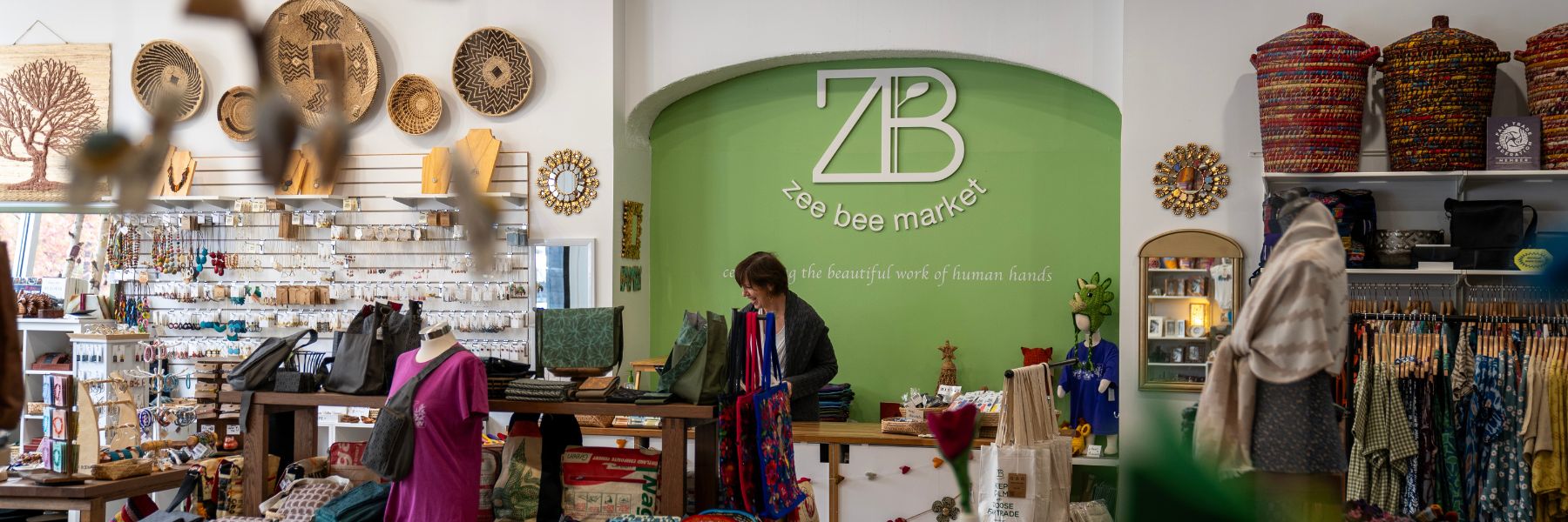 Supporting artisan communities through fair trade, Zee Bee Market sells unique gifts from 37 countries around the world.