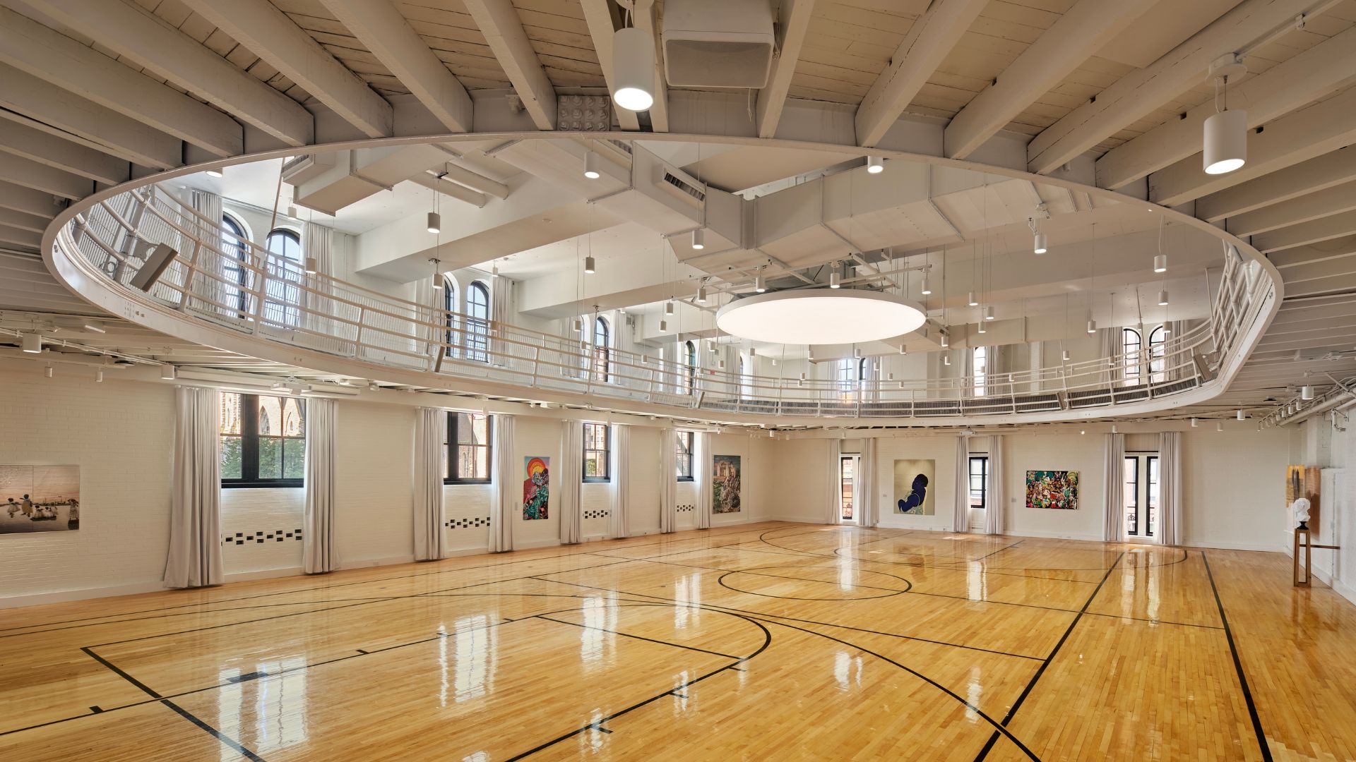 The gym-turned-gallery at 21c Museum Hotel St. Louis features artwork by artists from around the world.