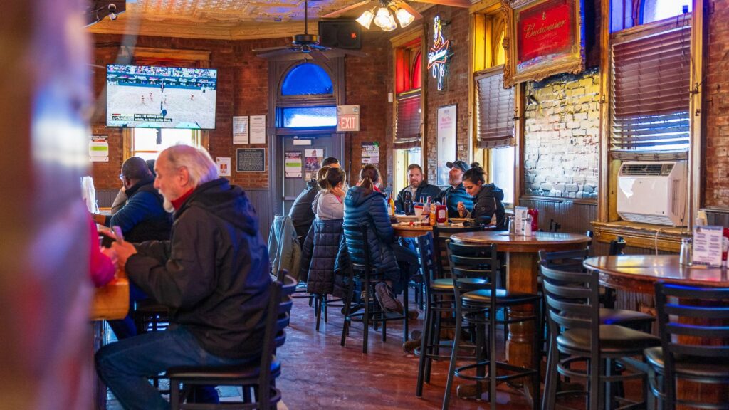 Groups of people enjoy the convivial vibe of Big Daddy's in Soulard.