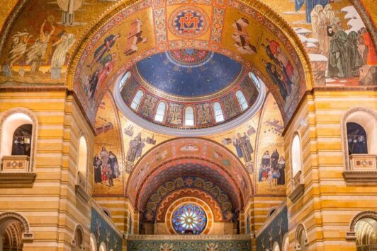 Cathedral Basilica of St. Louis houses the largest mosaic collection in the world outside Russia.