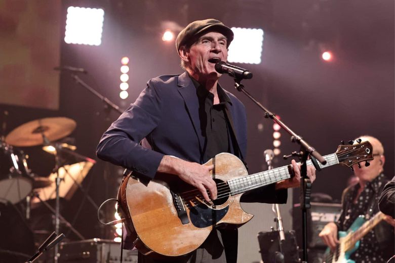 James Taylor performs live at Hollywood Casino Amphitheatre - St. Louis.