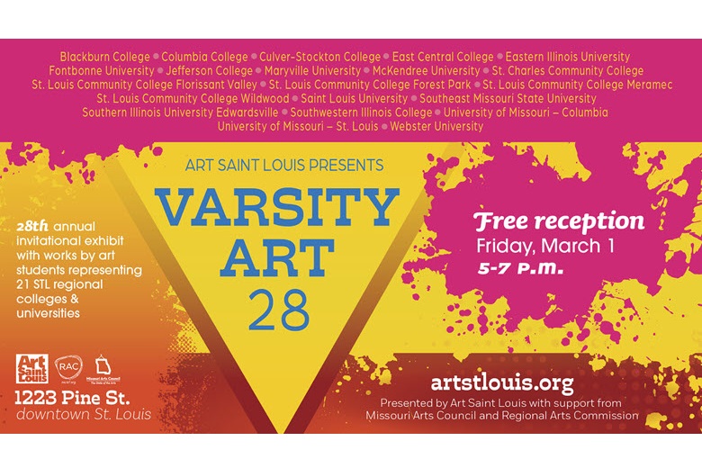 Varsity Art 28 Exhibition at Art St. Louis in March 2024.