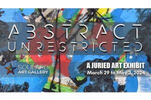 Abstract Unrestricted, a juried art event at Soulard Art Gallery.