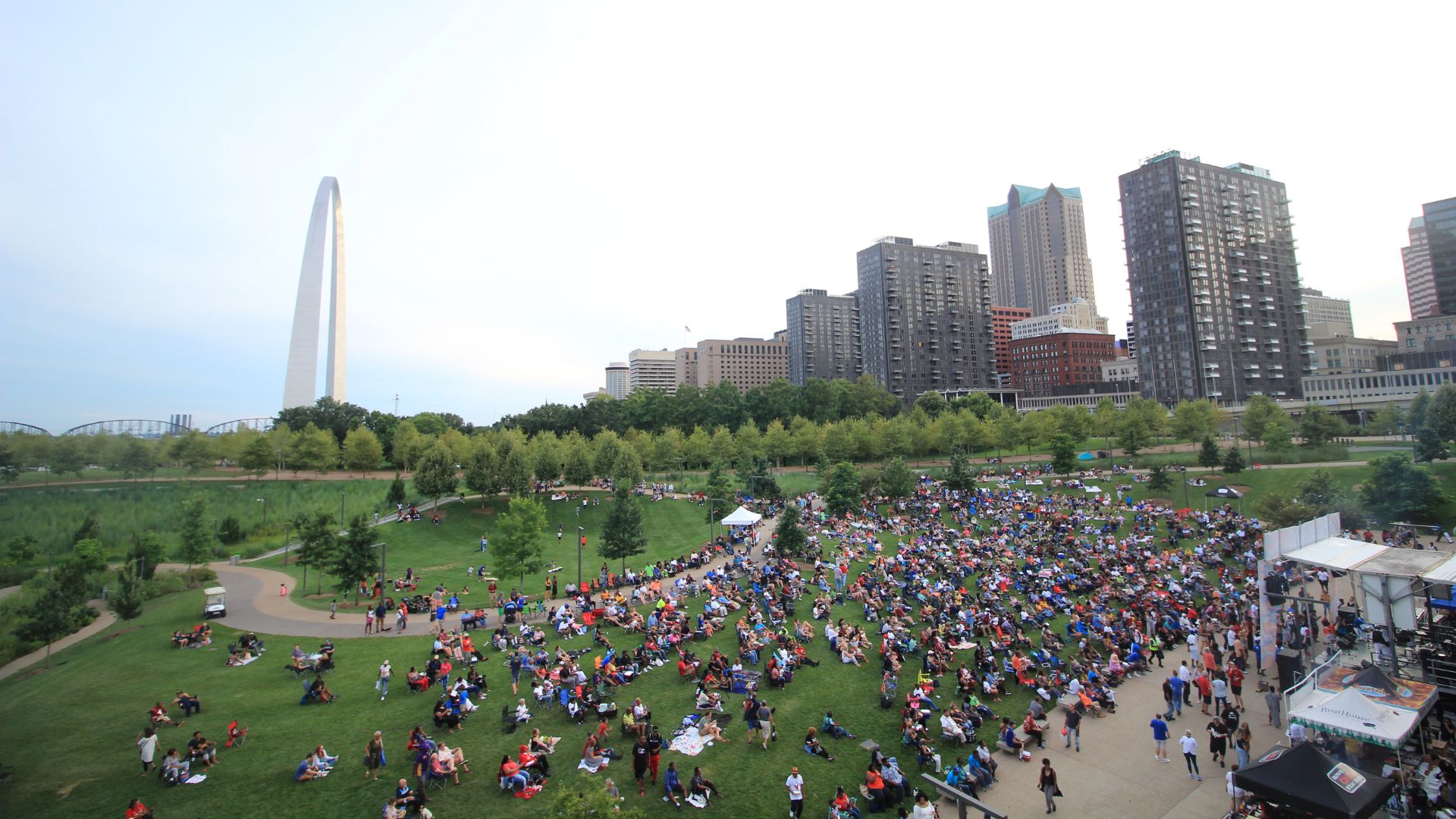 Blues at the Arch pays tribute to St. Louis’ storied blues history and showcases the talents of local and national artists.