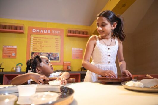 Children experience what life is like in India at a new exhibition at The Magic House in St. Louis.