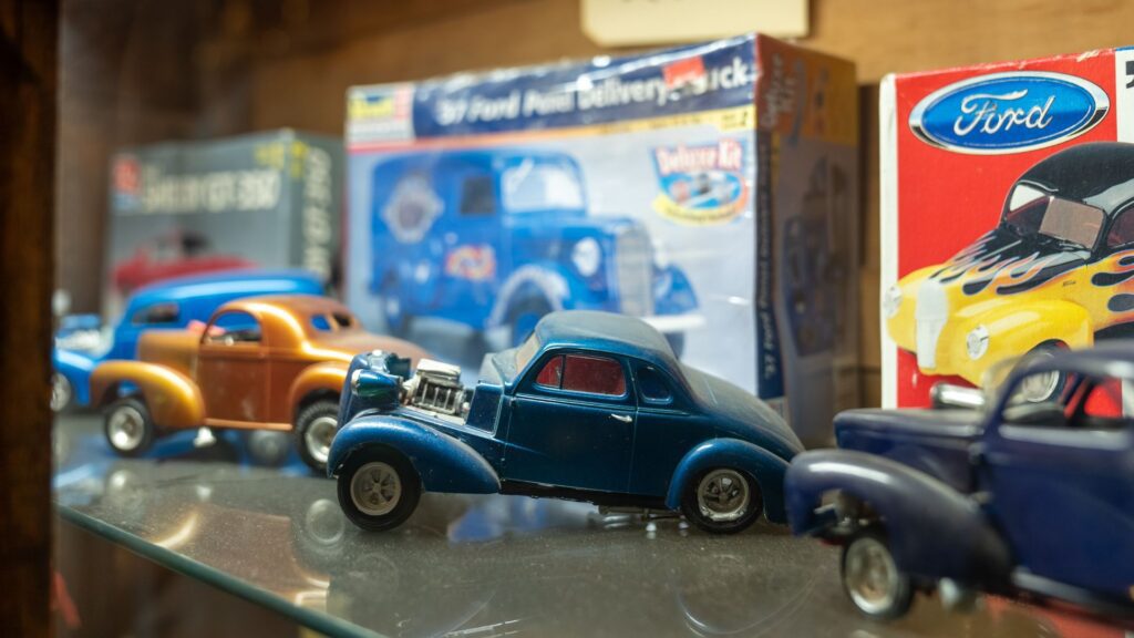 Vintage toy cars are available at Riverside Antiques on Cherokee Street.