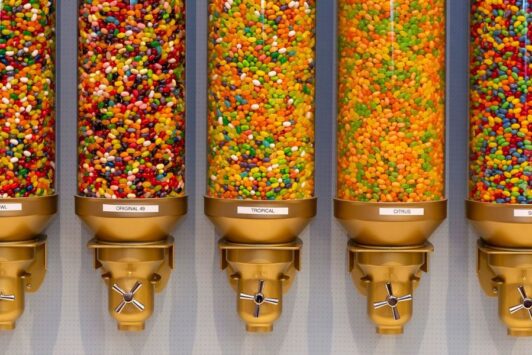 The Soda Fountain offers old-time candy in bulk.