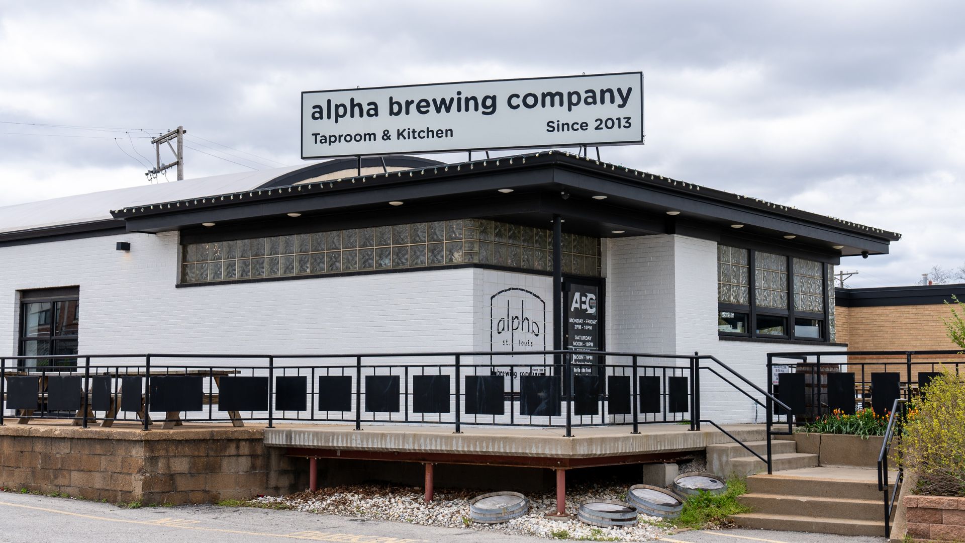 Alpha Brewing Company has a brewery and taproom on Fyler Avenue.
