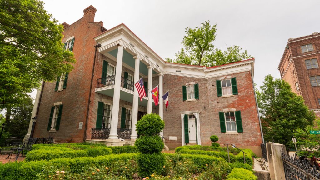The Chatillon-DeMenil Mansion is a magnificent example of the Late Greek Revival style in St. Louis.