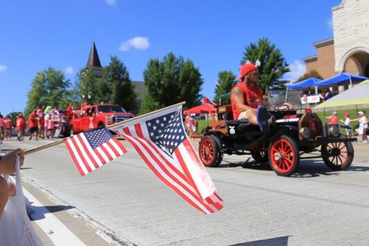 The Heritage and Freedom Fest takes place in O'Fallon, Missouri, around the Fourth of July.